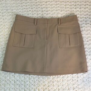 Theory Chic Tan Mini Skirt